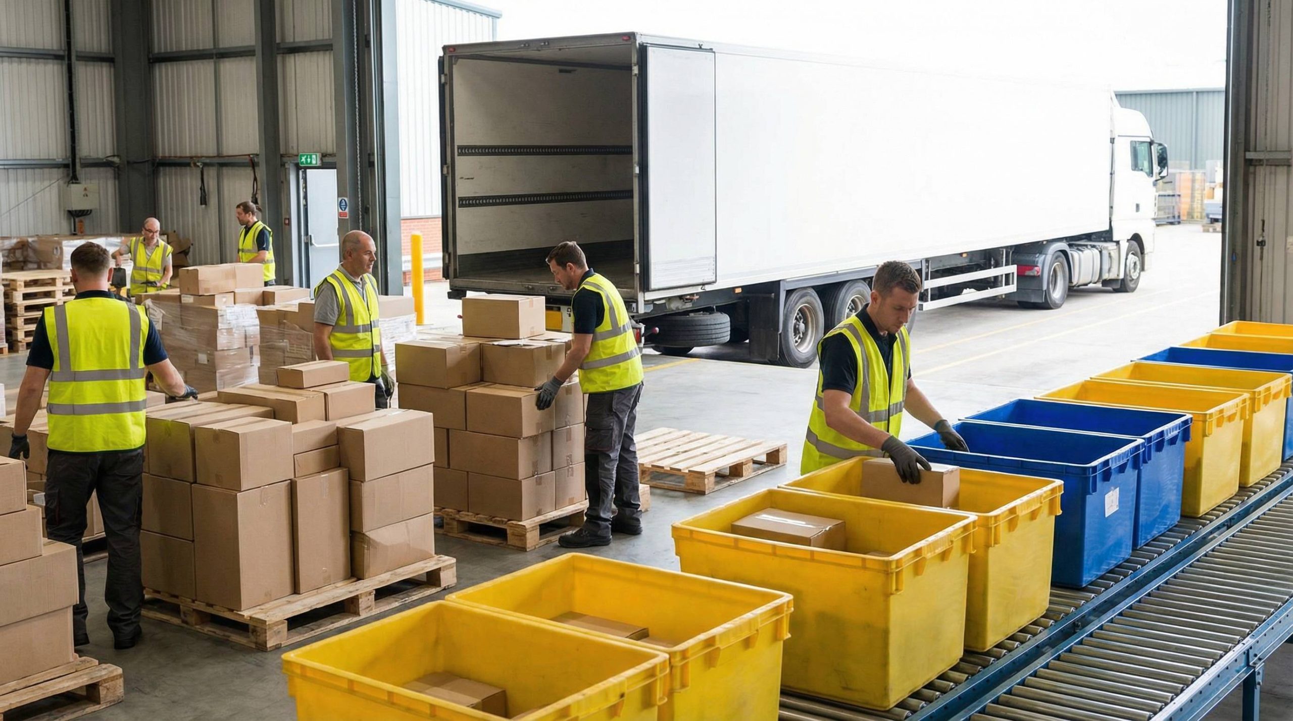 vorbereitung für weitertransport dhl